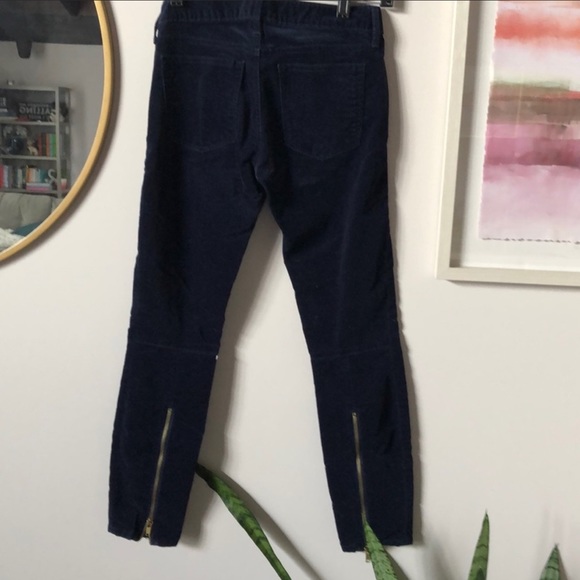Gap Always Skinny navy velvet pants - Picture 3 of 7